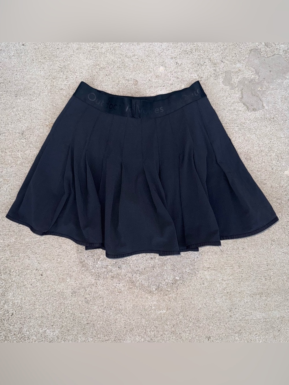 Outdoor Voices Black Pleated Court Skort Tennis Skirt - Size XS / Small